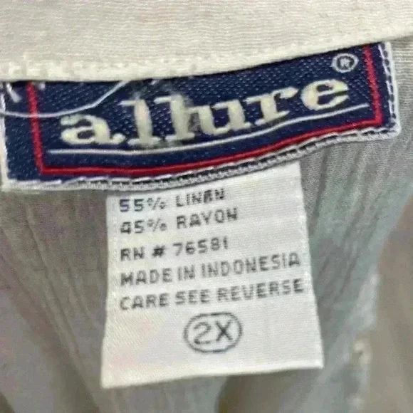 Allure Vintage White Floral Crochet Vest - Size 2X (fits like XL) - Picture 5 of 8